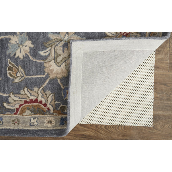 Canora Grey Cahari Handmade Wool Blue/Red/Gray Rug & Reviews Wayfair